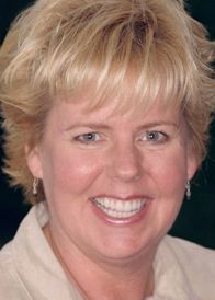 blonde Bucks County woman sharing a smile